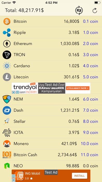 CryptoBoard screenshot 2