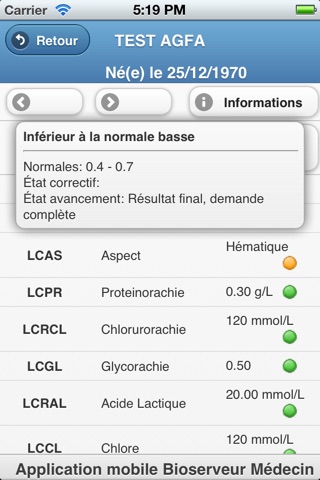 Bioserveur Medecin screenshot 3