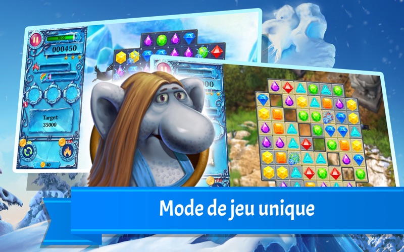 Screenshot #1 pour Snow Jewels Puzzle