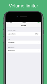 Volume Limit Control screenshot