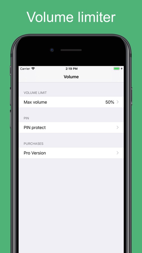Volume Limit Control - Utilities App | MWM