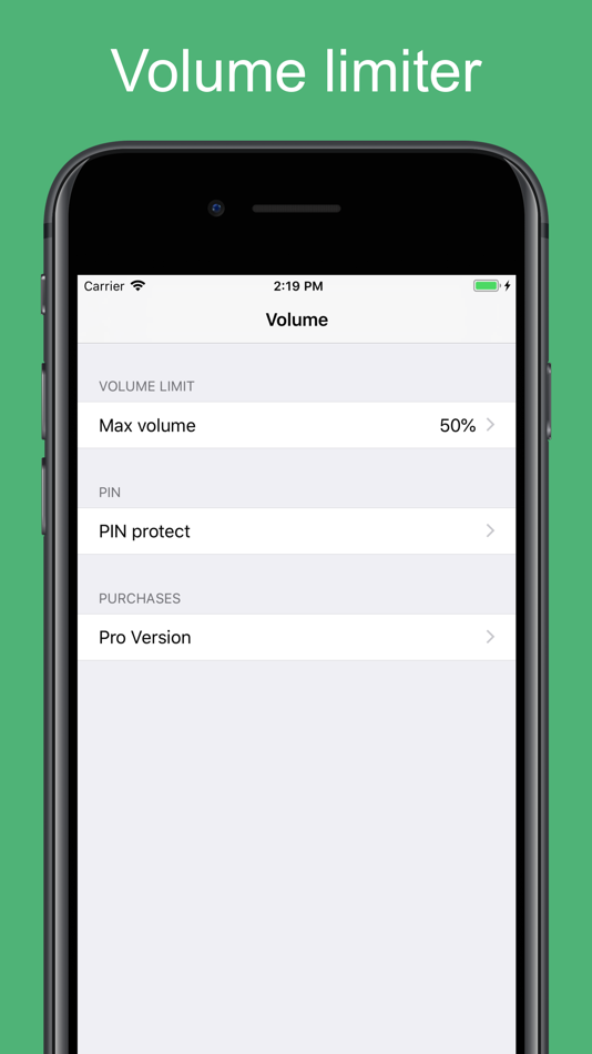 #1. Volume Limit Control (iOS) โดย: Marcin Olawski