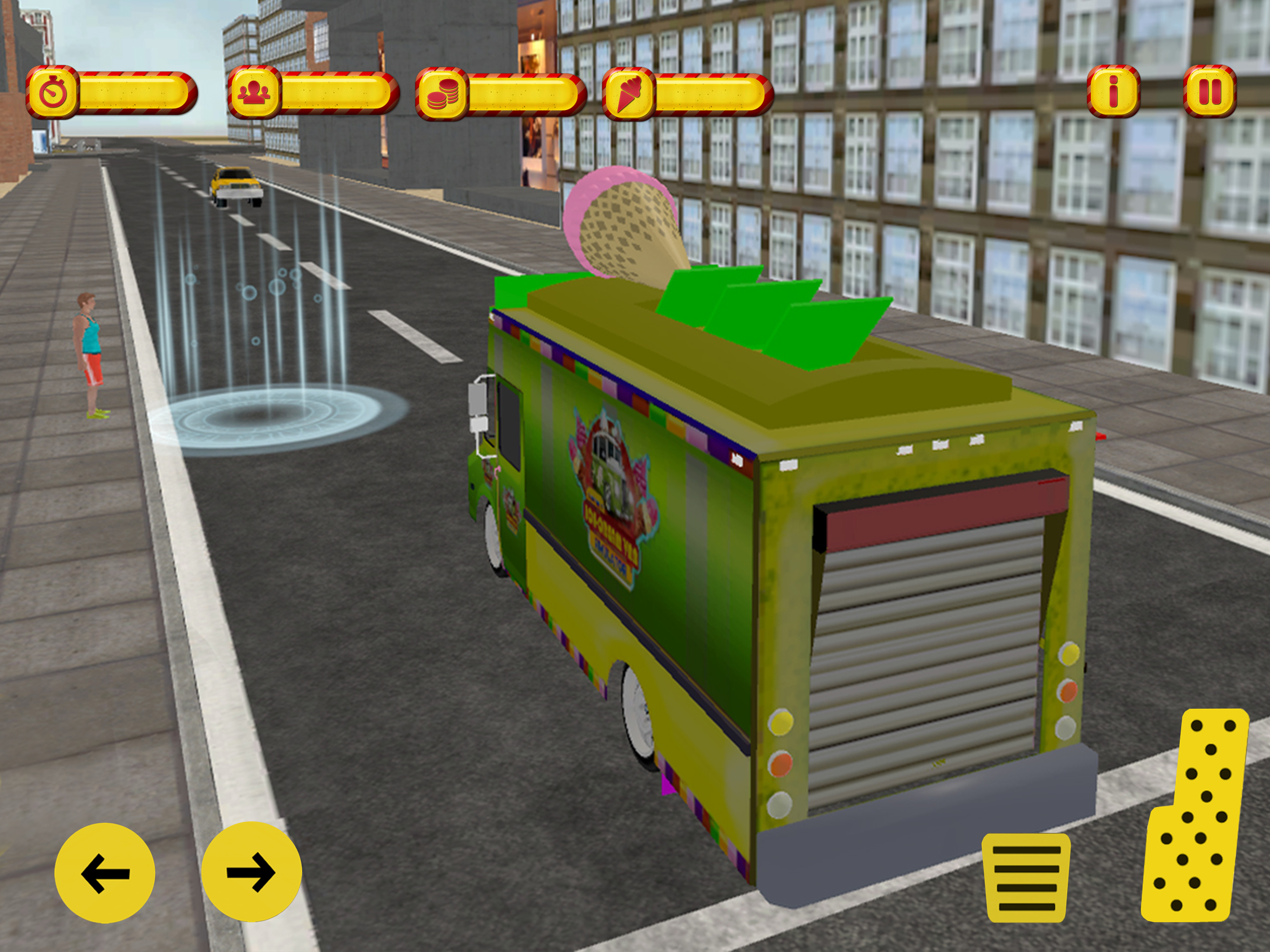Summer Ice Cream Delivery Van