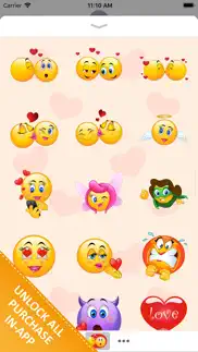 adorable couple love stickers iphone screenshot 3