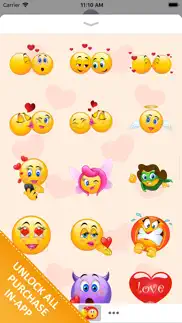 adorable couple love stickers iPhone Captures Décran 3
