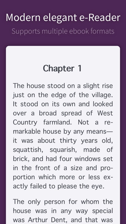 Delta. Modern ebook reader