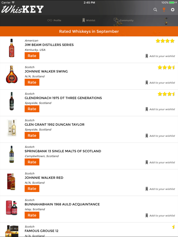 Screenshot #6 pour RateWhiskey