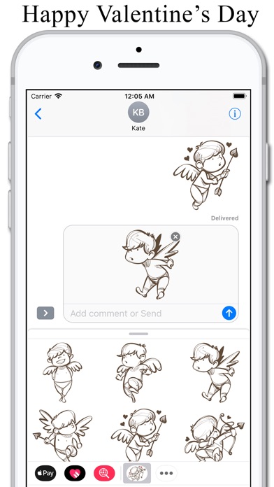 Cupid Valentine's Sticker screenshot 3