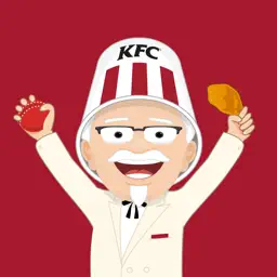 KFC BBL Buckethead Stickers app icon