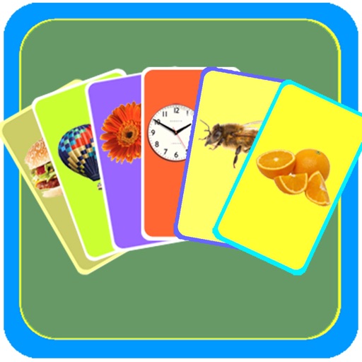 New flash card for kids icon