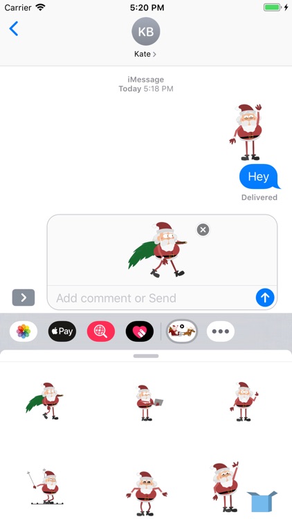 Happy Santa Animated Sticker