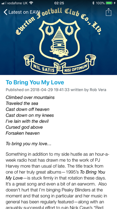 Everton Aren't We iPhone screenshot 5 - Sports app