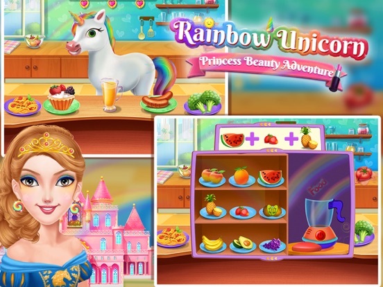 Rainbow Unicorn Princess iPad screenshot