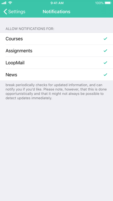 break for School Loop iPhone screenshot 9 - Education app