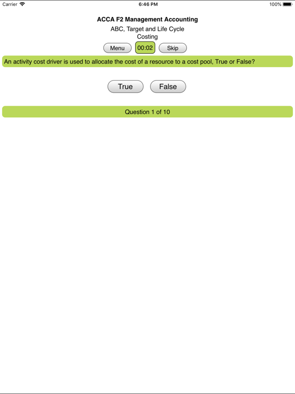 Screenshot #6 pour ACCA F2 Management Accounting