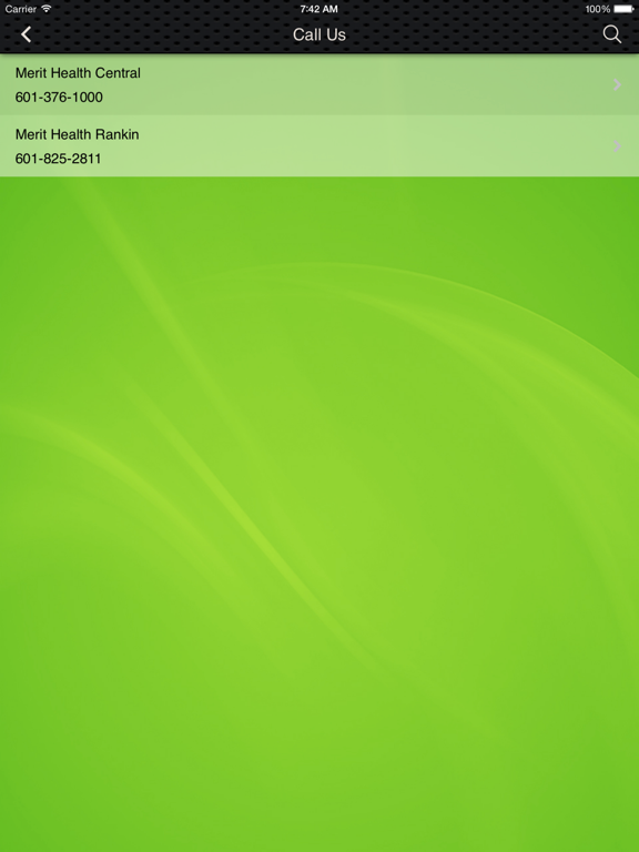 Merit Health iPad screenshot