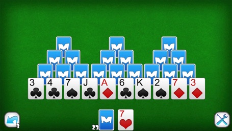 Screenshot of TriPeaks Solitaire Classic