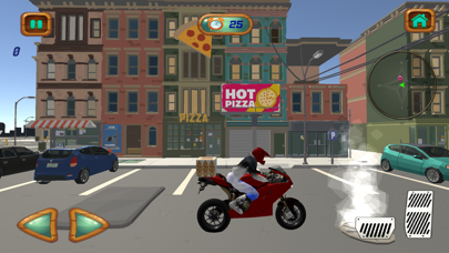Screenshot #2 pour City Pizza Delivery Bike Rider