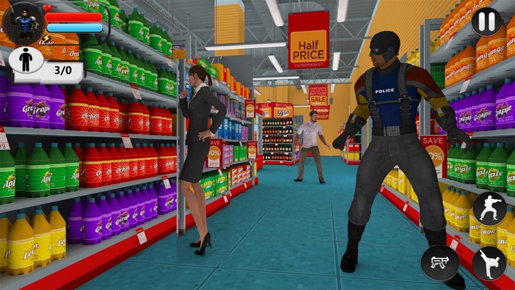 Super Police Heroes: City Supermarket Rescue - Pro