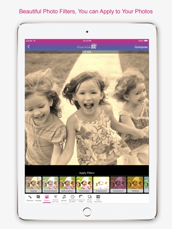 Easy Slideshow Maker w/ Music iPad screenshot 5 - Photo & Video app
