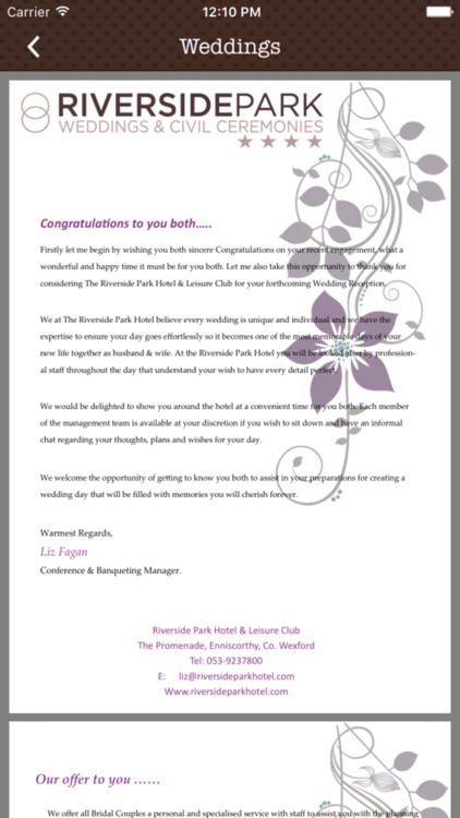 RiverSide Park Hotel App