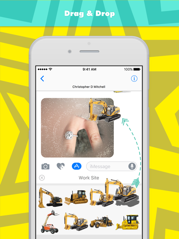 Work Site stickers iPad screenshot 1 - Stickers app