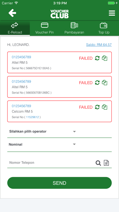 Screenshot #2 pour VoucherClub TopUp