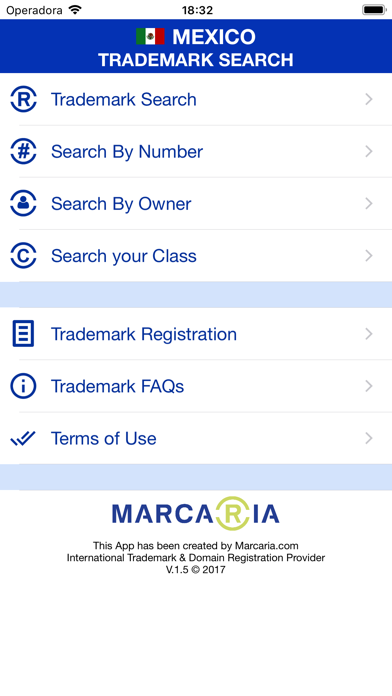 Mexico Trademark Search Tool Screenshot