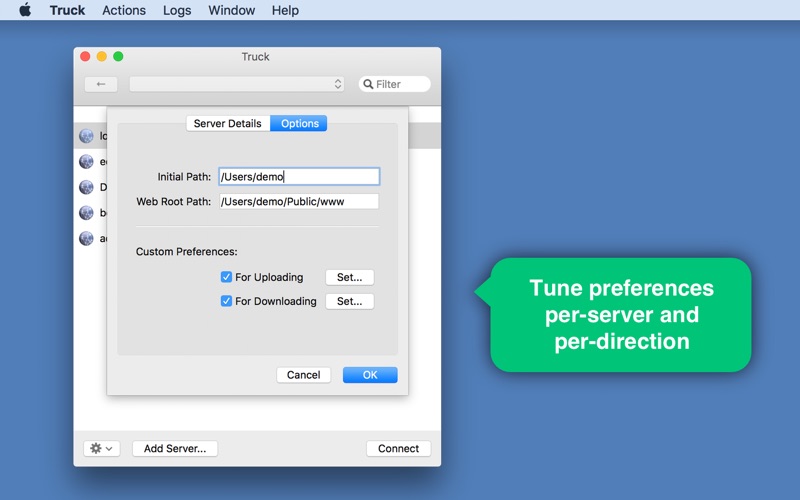 Truck - The Rsync Client screenshot