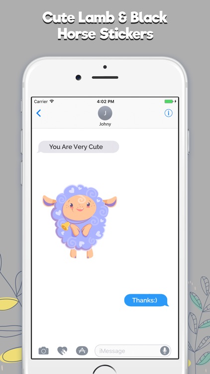 Lamb & Black Horse Stickers screenshot-3