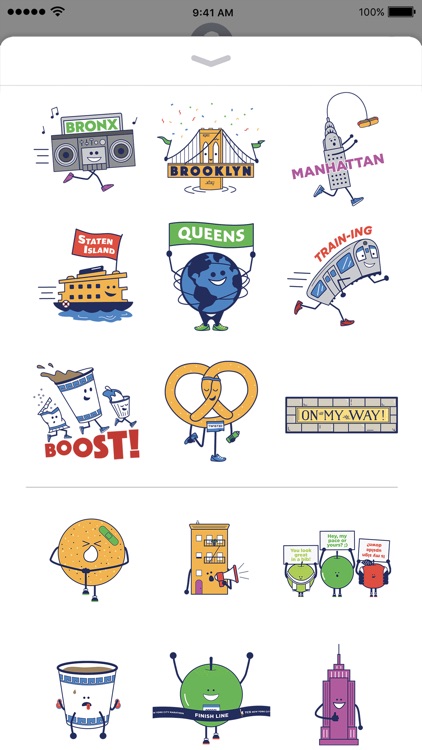 TCS NYC Marathon Sticker Pack