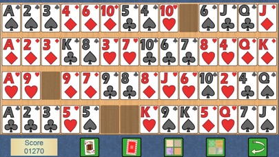 Aces + Spaces card solitaire Screenshot