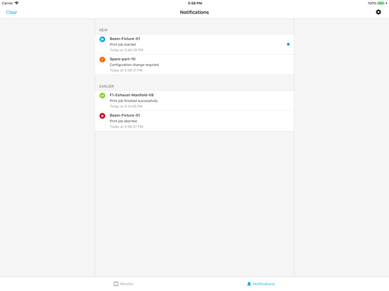 Ultimaker iPad screenshot