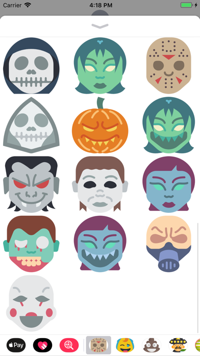 Halloween Masks Stickers screenshot 3