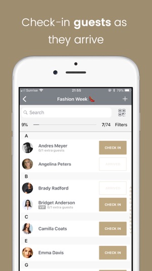 Eventor.app | Guest List