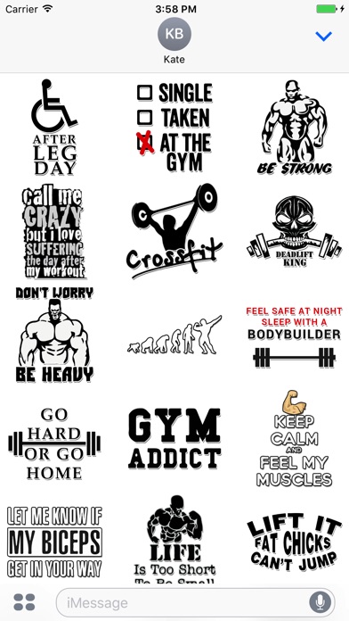 Shocking Gym Stickers screenshot 2