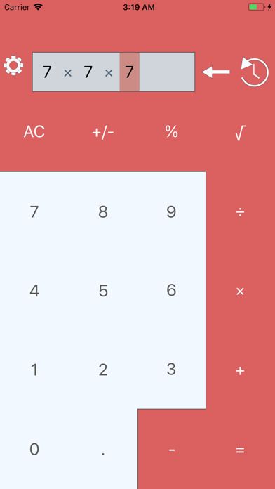 Screenshot #1 pour Rising Calculator Lite