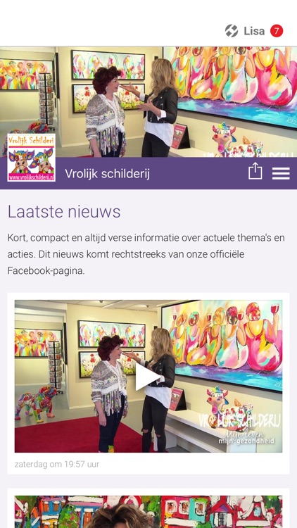 Vrolijk schilderij