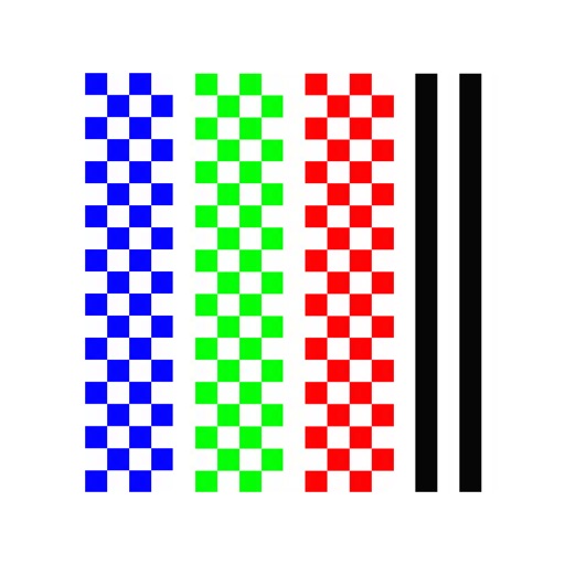 RGB тест экрана - Eye DPI Test