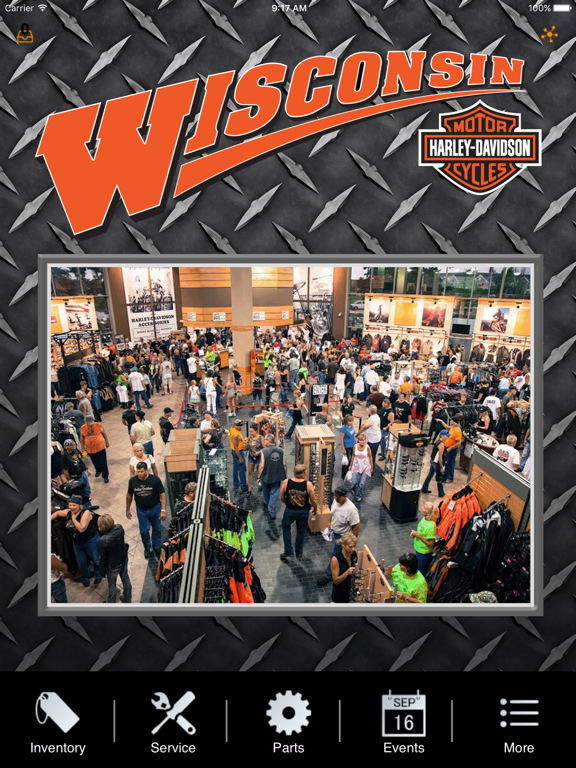 Wisconsin Harley-Davidson iPad screenshot 1 - Business app
