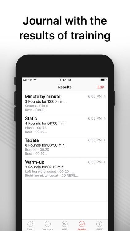 WOD Timer: hiit training timer screenshot-3
