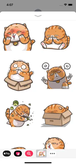 Game screenshot Chubby Cat Stickers Animated apk