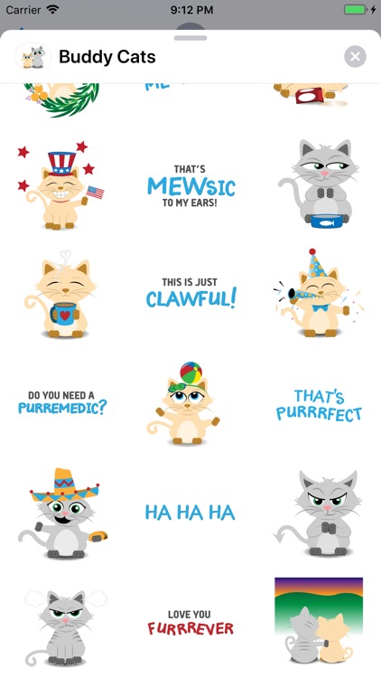 Buddy Cats Sticker Pack screenshot-4