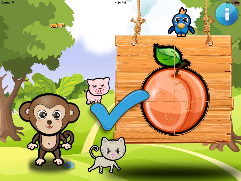 ABC Jungle Puzzle Game HD - for all ages screenshot 3
