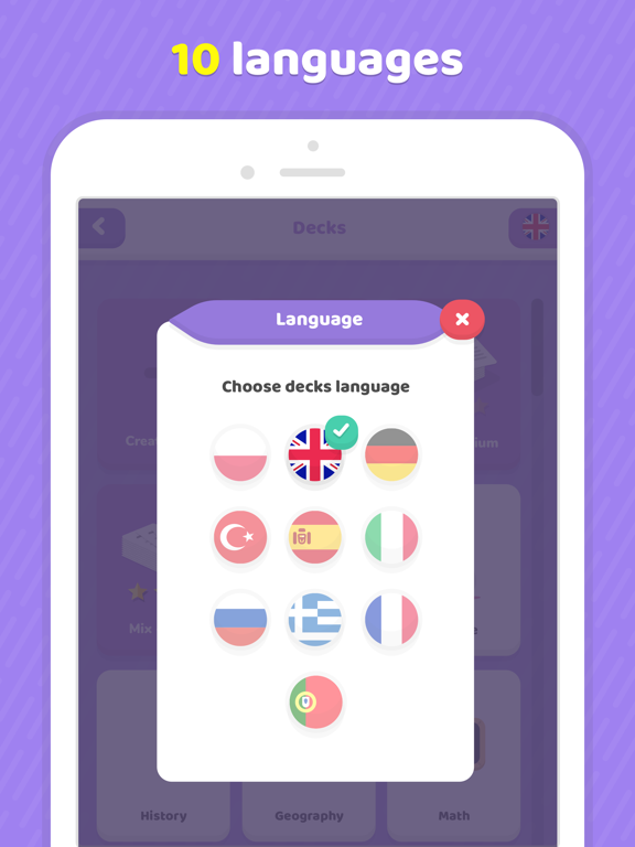 Bright.Cards iPad screenshot 4 - Education app