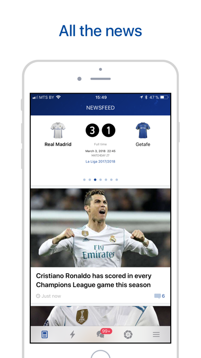 Real Live – Scores & News for Real Madrid Fans Screenshot 1
