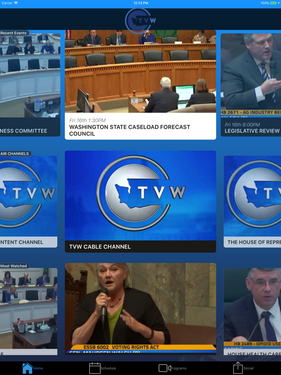 Screenshot #4 pour TVW, WA Public Affairs Network