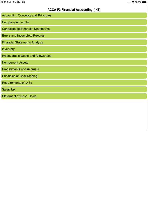 Screenshot #5 pour ACCA F3 Financial Accounting