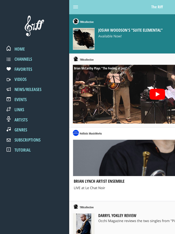 The Riff: Music News iPad screenshot 2 - Entertainment app