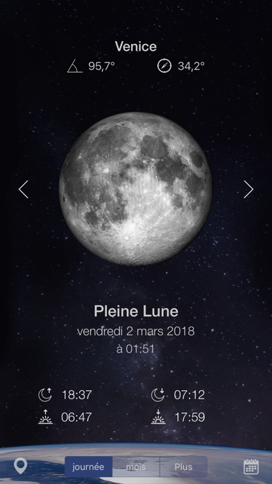 Screenshot #1 pour Lune Calendrier Plus
